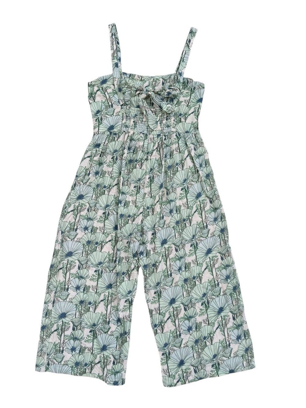kate quinn Green & Blue Botanical Wide-Leg Jumpsuit - Picture 2 of 3